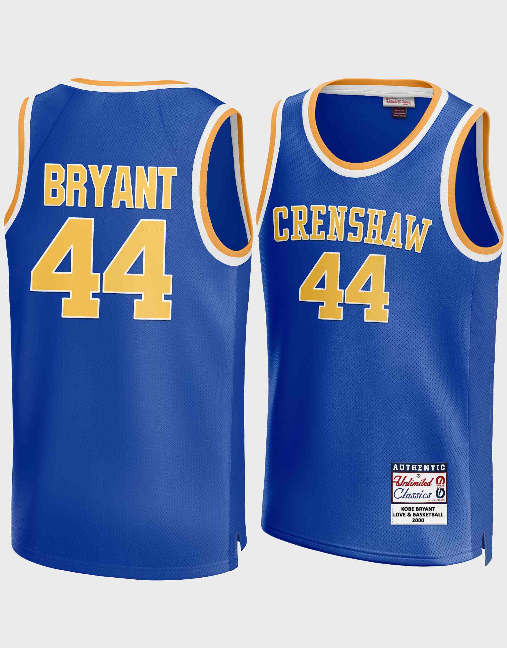 Kobe Bryant #44 Crenshaw High School Jersey - S