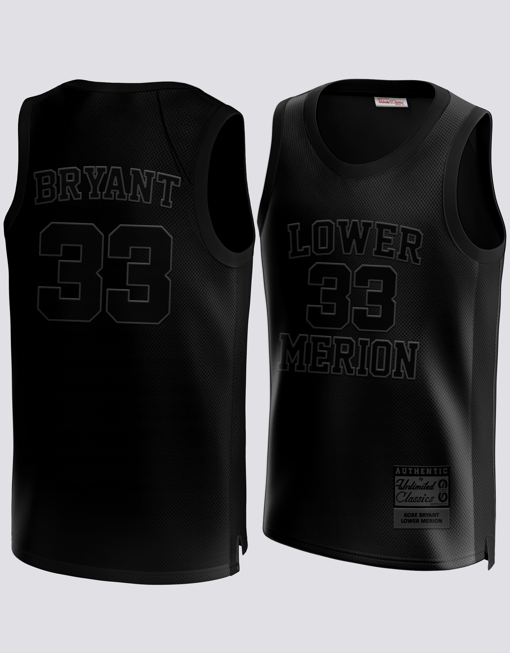 Kobe Bryant #33 Lower Merion High School Black Jersey 2XL
