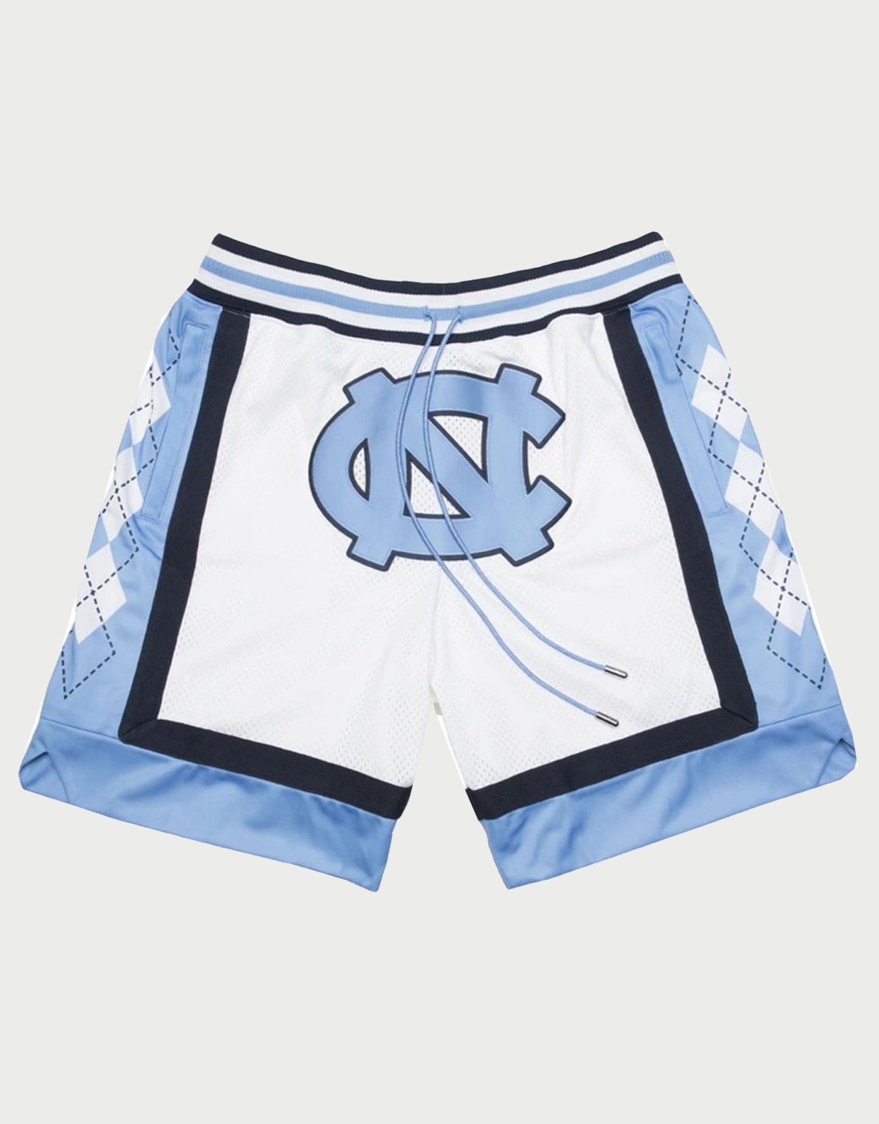 Mitchell & Ness Men's North Carolina Tar Heels White Authentic Basketball Shorts, Medium