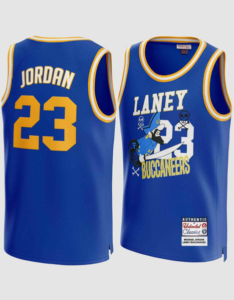 Laney High School 23 Michael Jordan Classic Stitched Yellow M&N Jersey