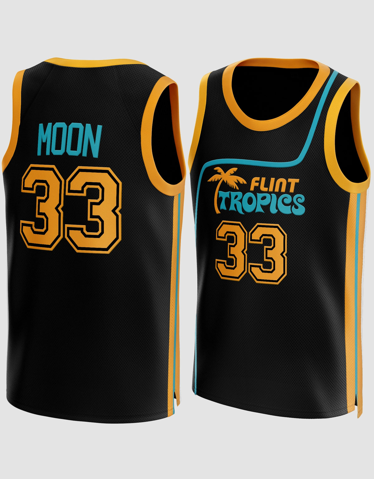 Jackie Moon #33 Semi-Pro Flint Black Tropics Jersey