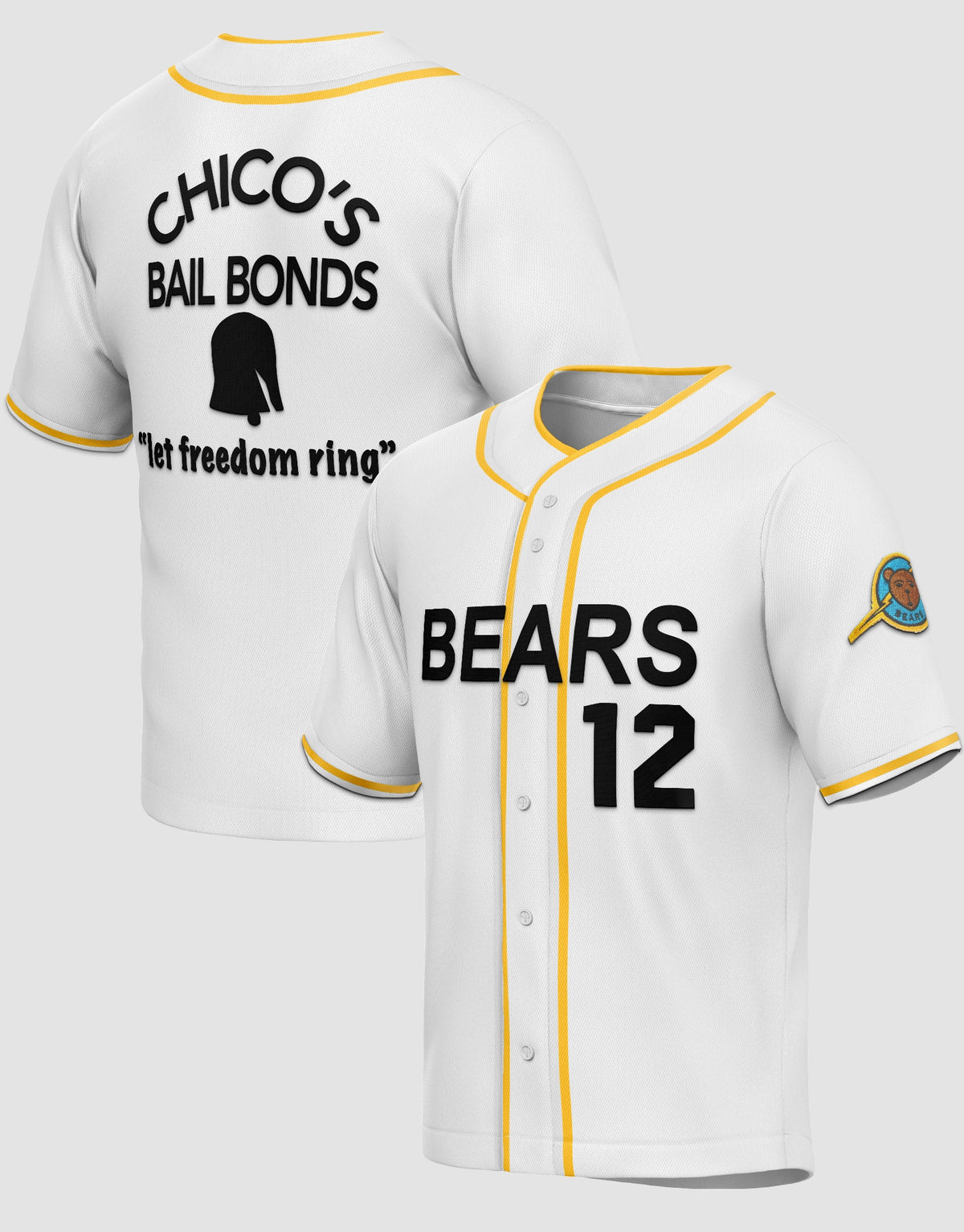 Tanner Boyle #12 Bad News Bears Baseball Jersey