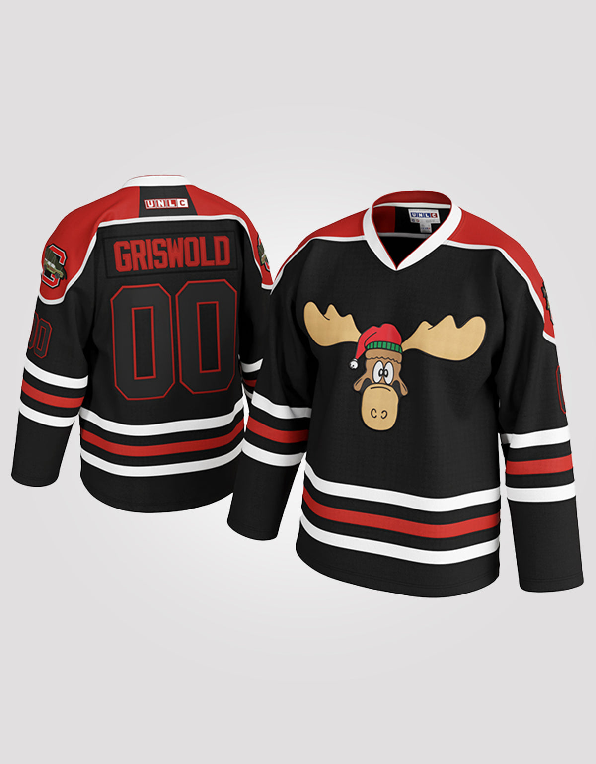 Christmas Vacation 'Griswold' Hockey Jersey (Black)