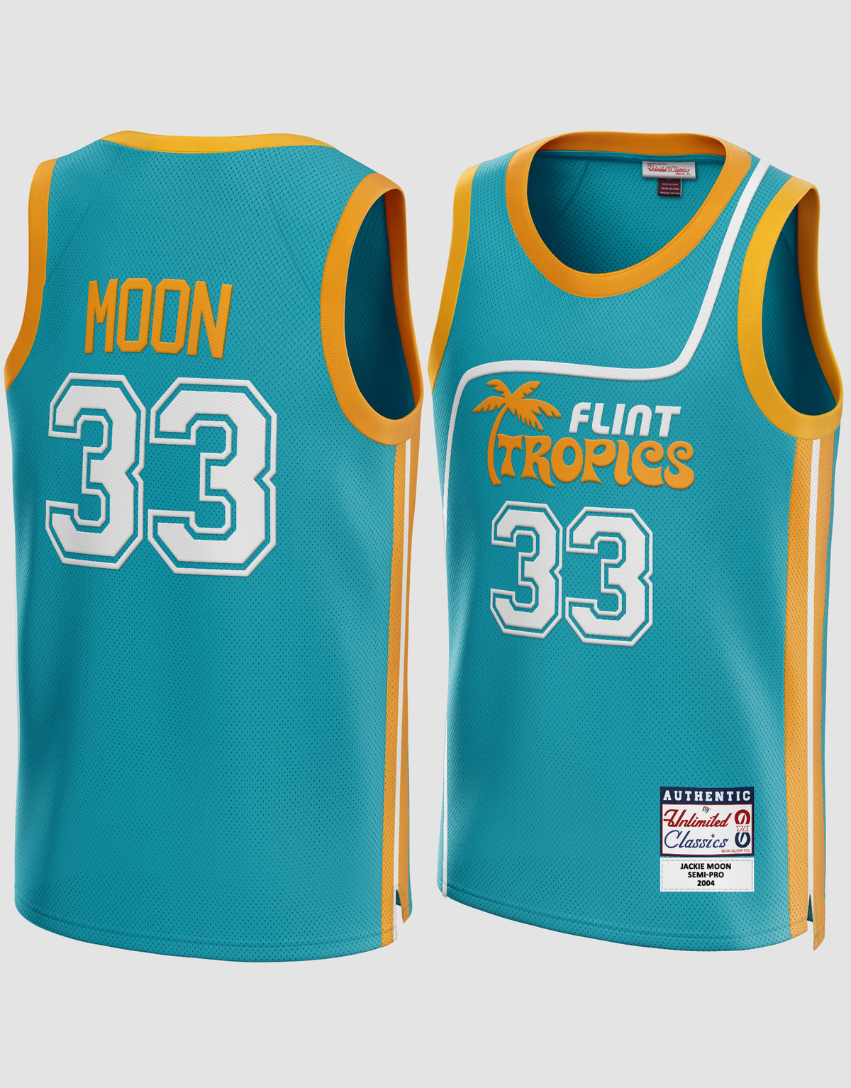 Movie Jackie Moon #33 Flint Tropics Basketball Jersey Stitched