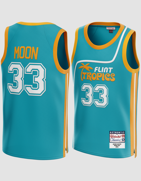 Jackie Moon #33 Flint Tropics Semi Pro Movie Men's Basketball