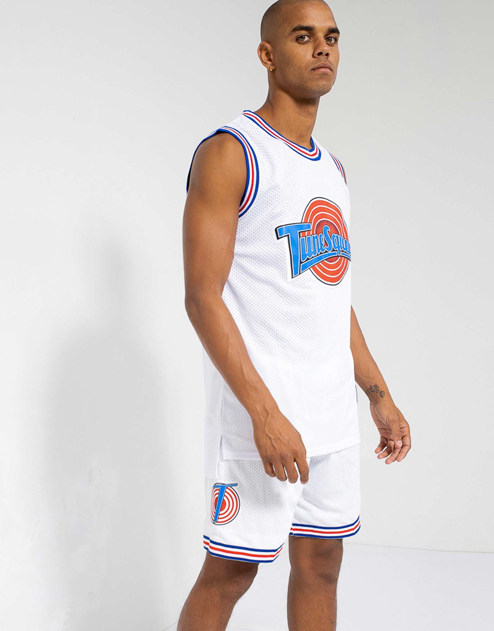 space jam Mens Classic Jersey - Tune Squad Monstars & Bugs Bunny Jersey  90’s Classic Mesh Tank Top at  Men’s Clothing store