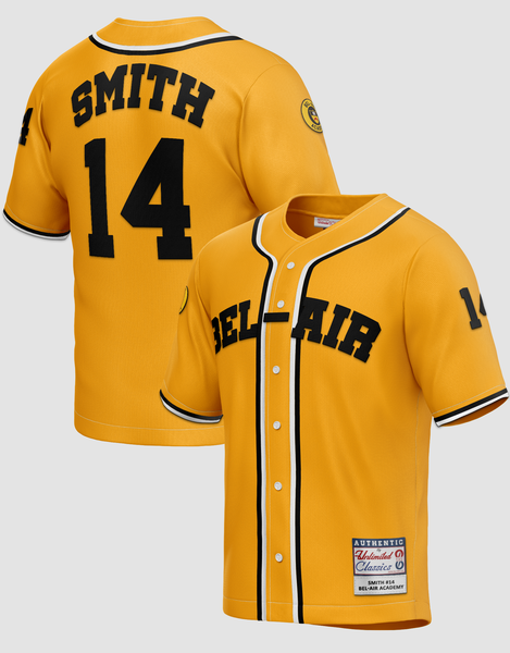 Will Smith The Fresh Prince of Bel-Air Academy Baseball Jersey