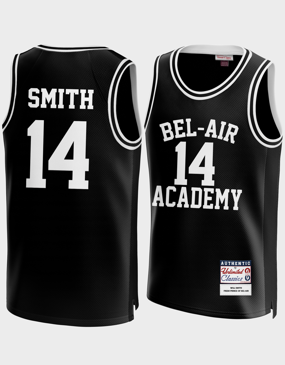 Bel-Air Academy Will Smith Fresh Prince Custom Basketball Jersey (Black)
