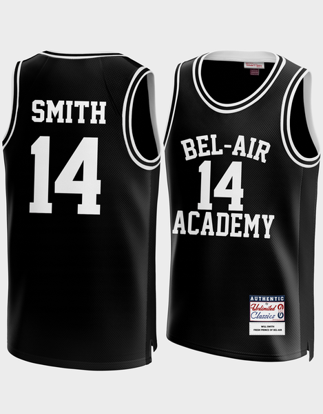 Will Smith Bel Air Academy Stitched Basketball Jersey #14, Yellow / XL
